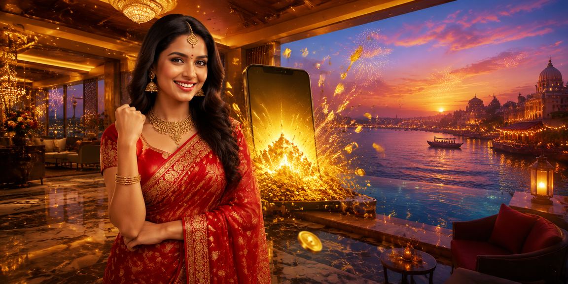 Indian player engaging with casino app on mobile device